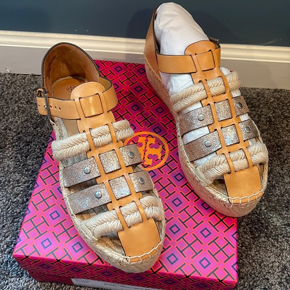Tory Burch Shoes - NIB Tory Burch Fisherman Platform Espadrille size 8